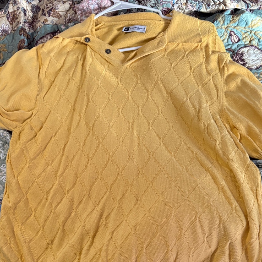 Bachrach Mustard Knit Top